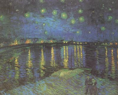 Vincent Van Gogh Starry Night over the Rhone (nn04) oil painting image